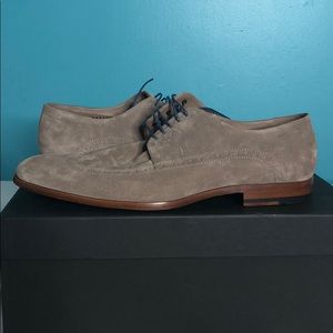 Hugo Boss BOSS Black Fisseo Beige Suede Wingtip
